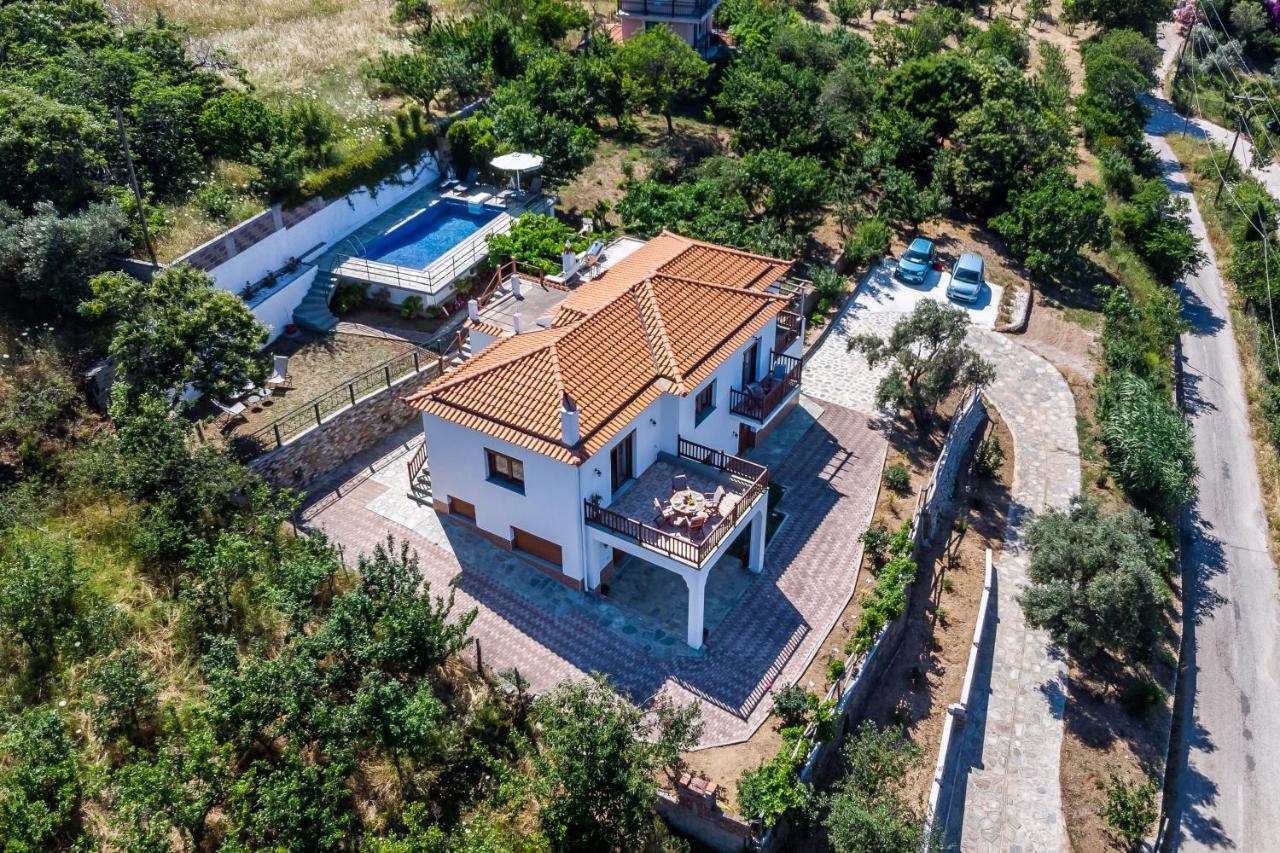 Villa Margini, Aegean Views , Pool Villa, Skopelos ภายนอก รูปภาพ