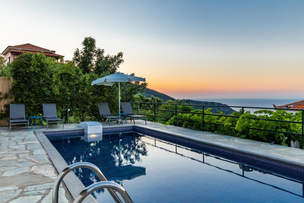 Villa Margini, Aegean Views , Pool Villa, Skopelos ภายนอก รูปภาพ