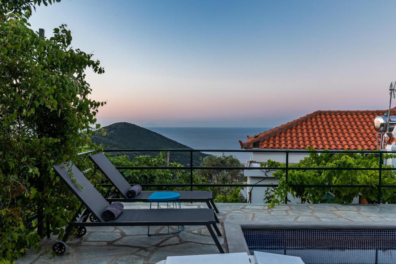 Villa Margini, Aegean Views , Pool Villa, Skopelos ภายนอก รูปภาพ
