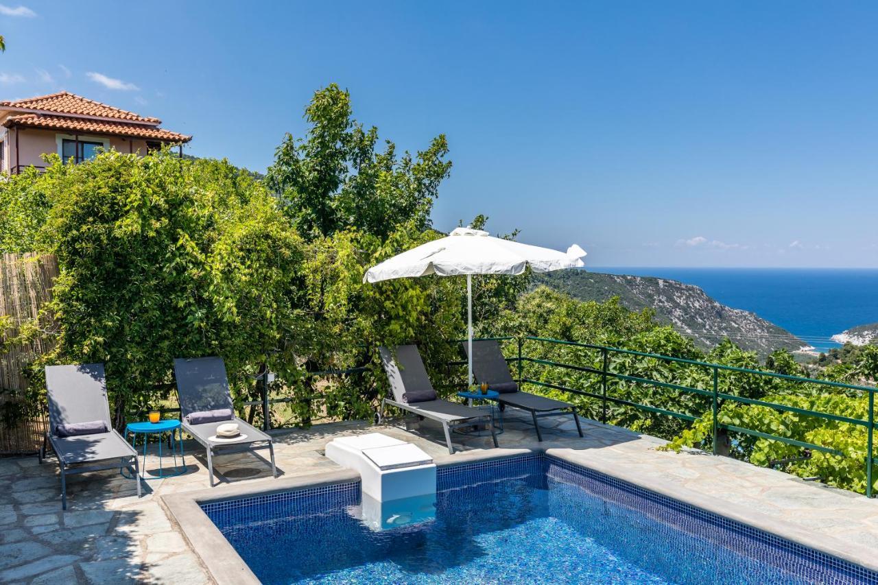 Villa Margini, Aegean Views , Pool Villa, Skopelos ภายนอก รูปภาพ