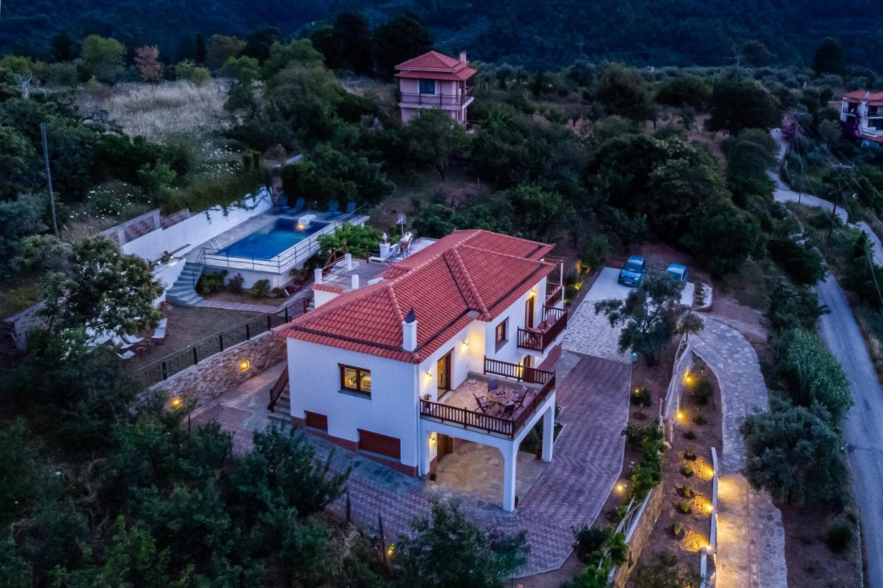 Villa Margini, Aegean Views , Pool Villa, Skopelos ภายนอก รูปภาพ
